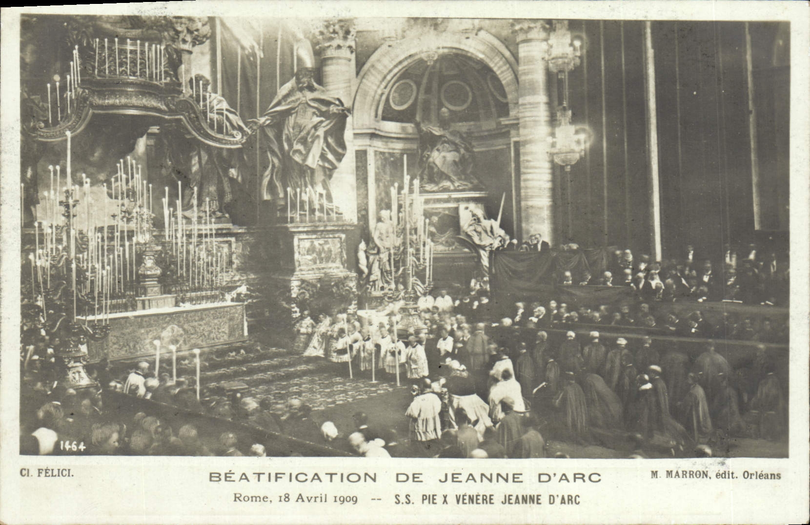CPA Beatification de Jeanne d'Arc Rome 18 avril 1909