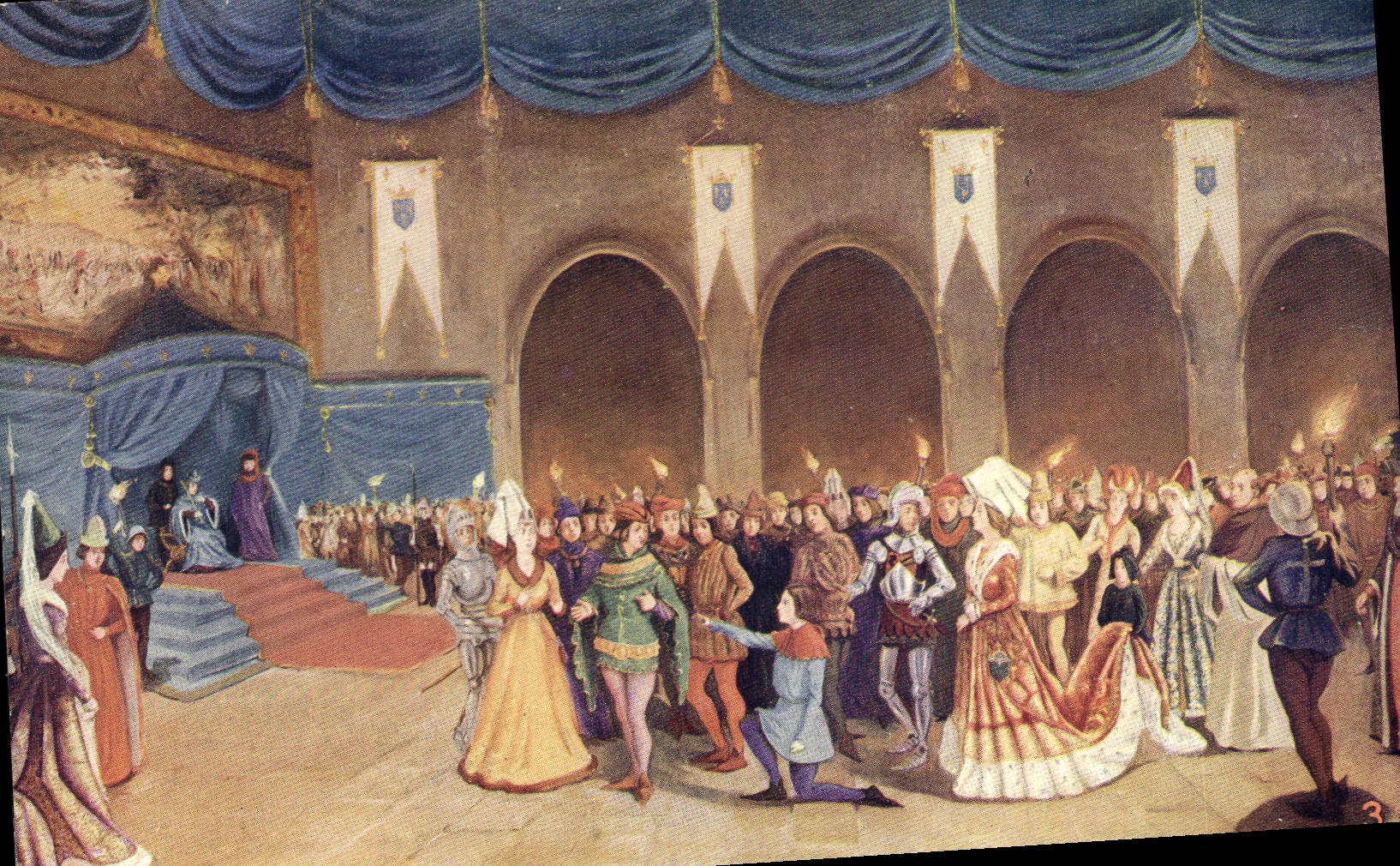 CPA Jeanne d'Arc reconnait Charles VII