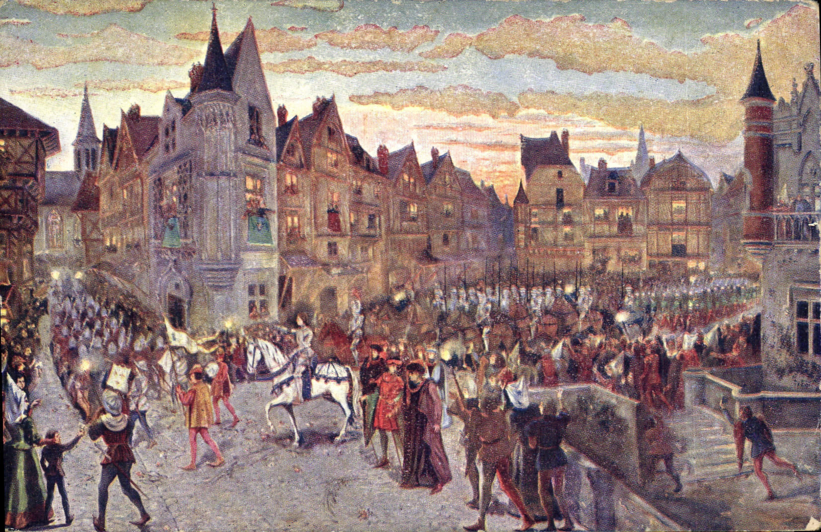 CPA Jeanne d'Arc Entree triomphale de Jeanne a Orleans 