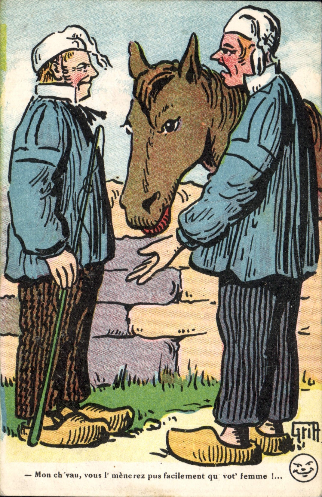 CPA Fantaisie Illustrateur Griff