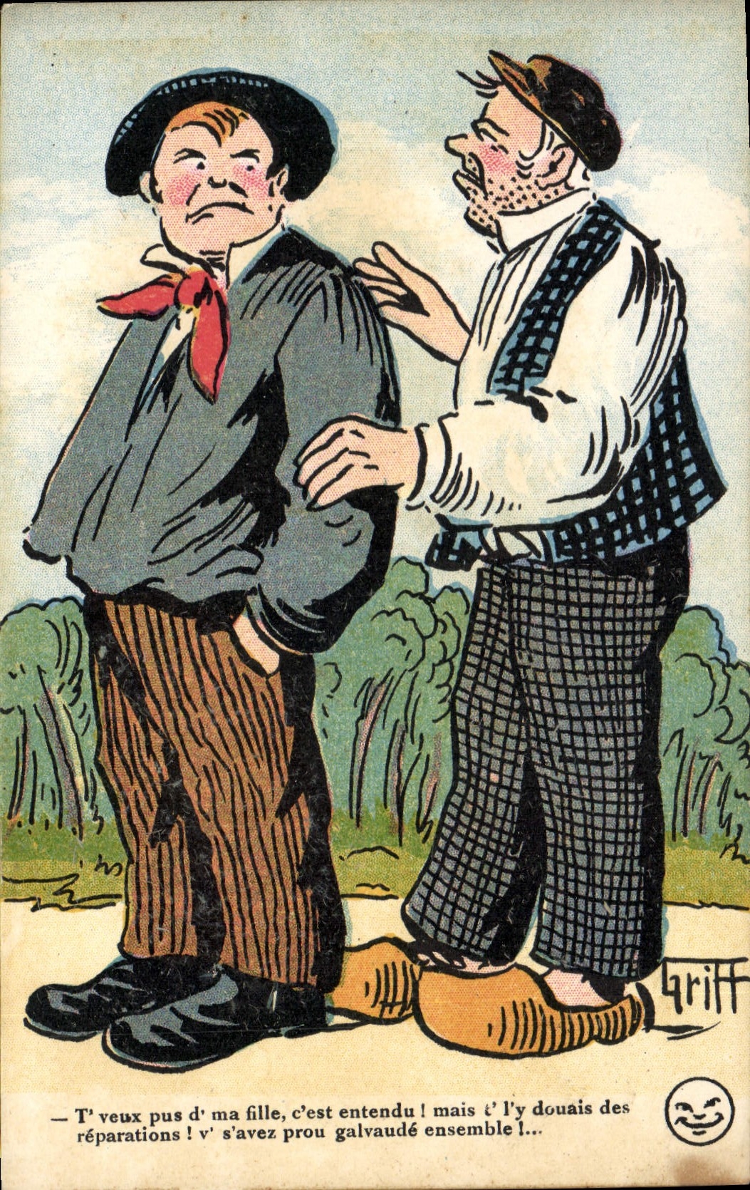 CPA Fantaisie Illustrateur Griff