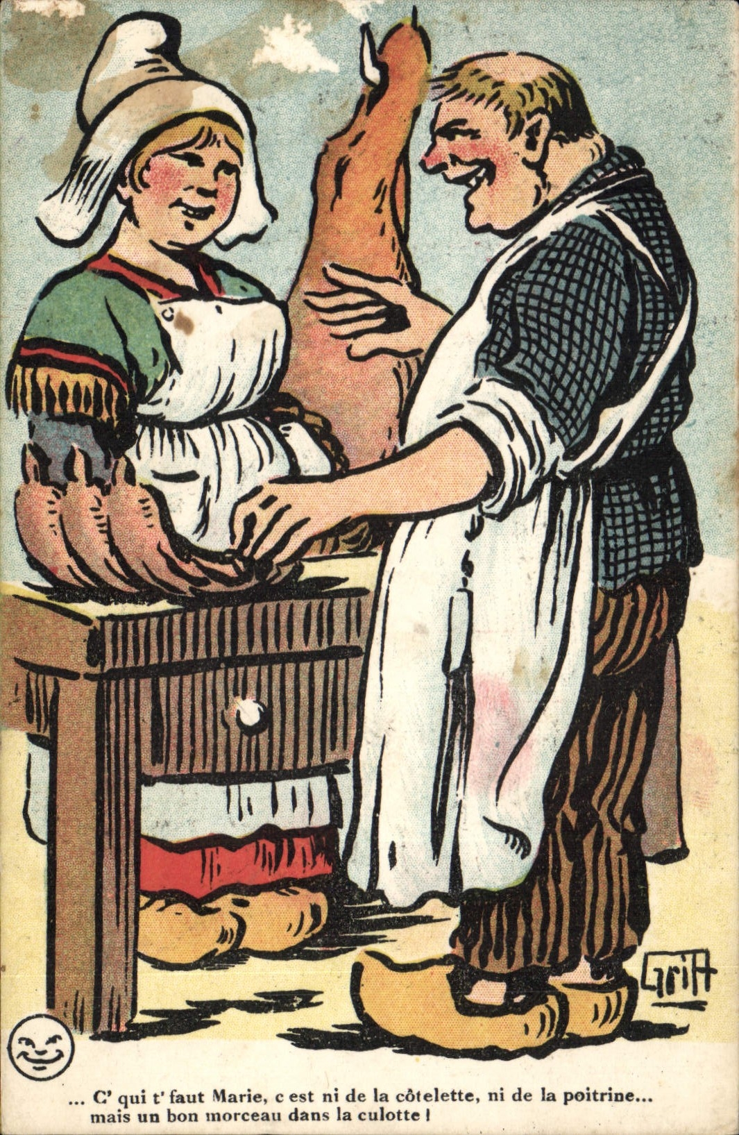 Postal Fantasia Ilustrador Griff Tapar