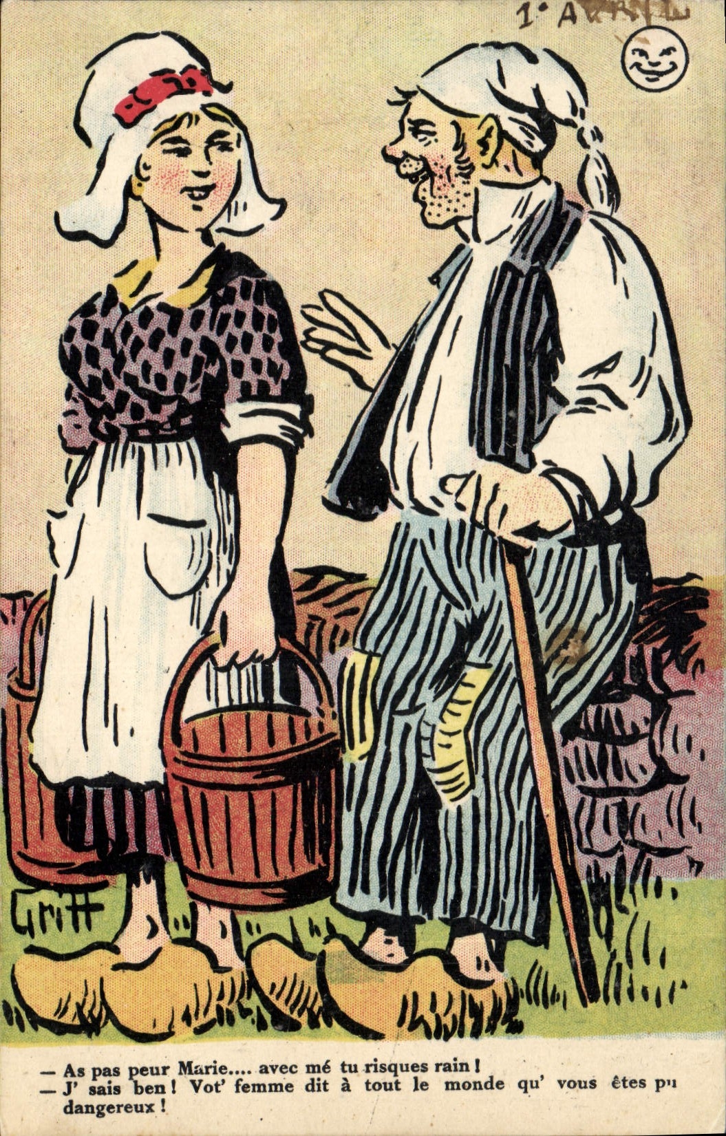 CPA Fantaisie Illustrateur Griff