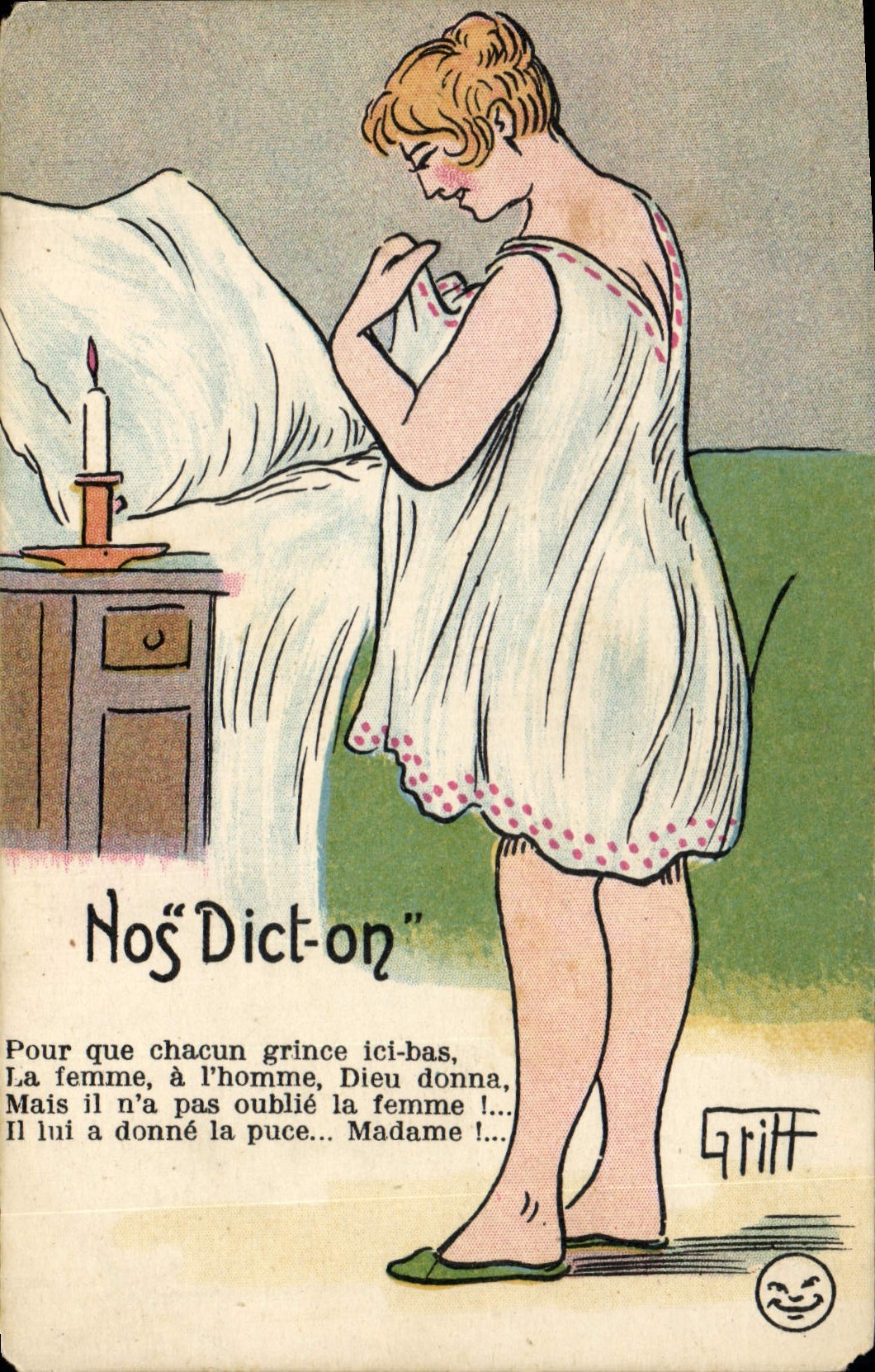 CPA Fantaisie Illustrateur Griff Nos dict on 