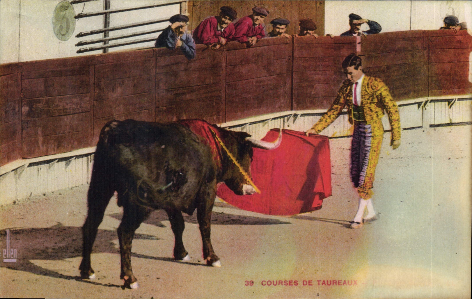 CPA Corrida Course de taureaux 