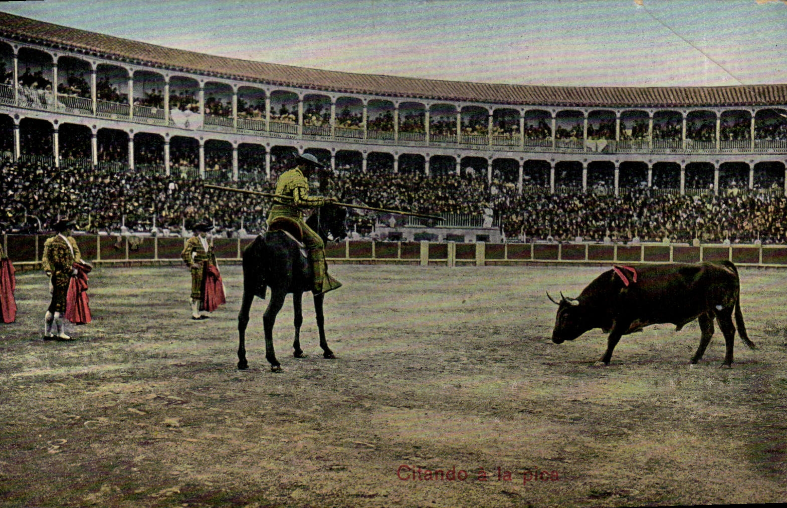 Postal Corrida Corrida de toros Chando tiene la pica