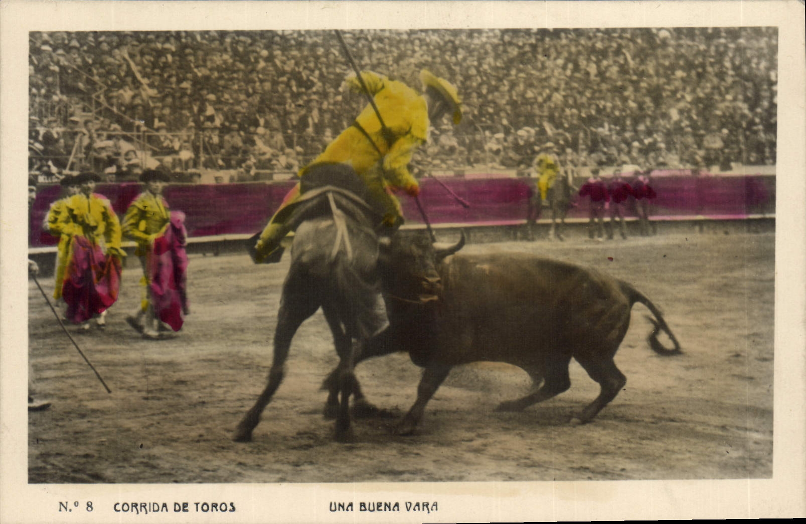CPA Corrida Course de taureaux Une buena vara