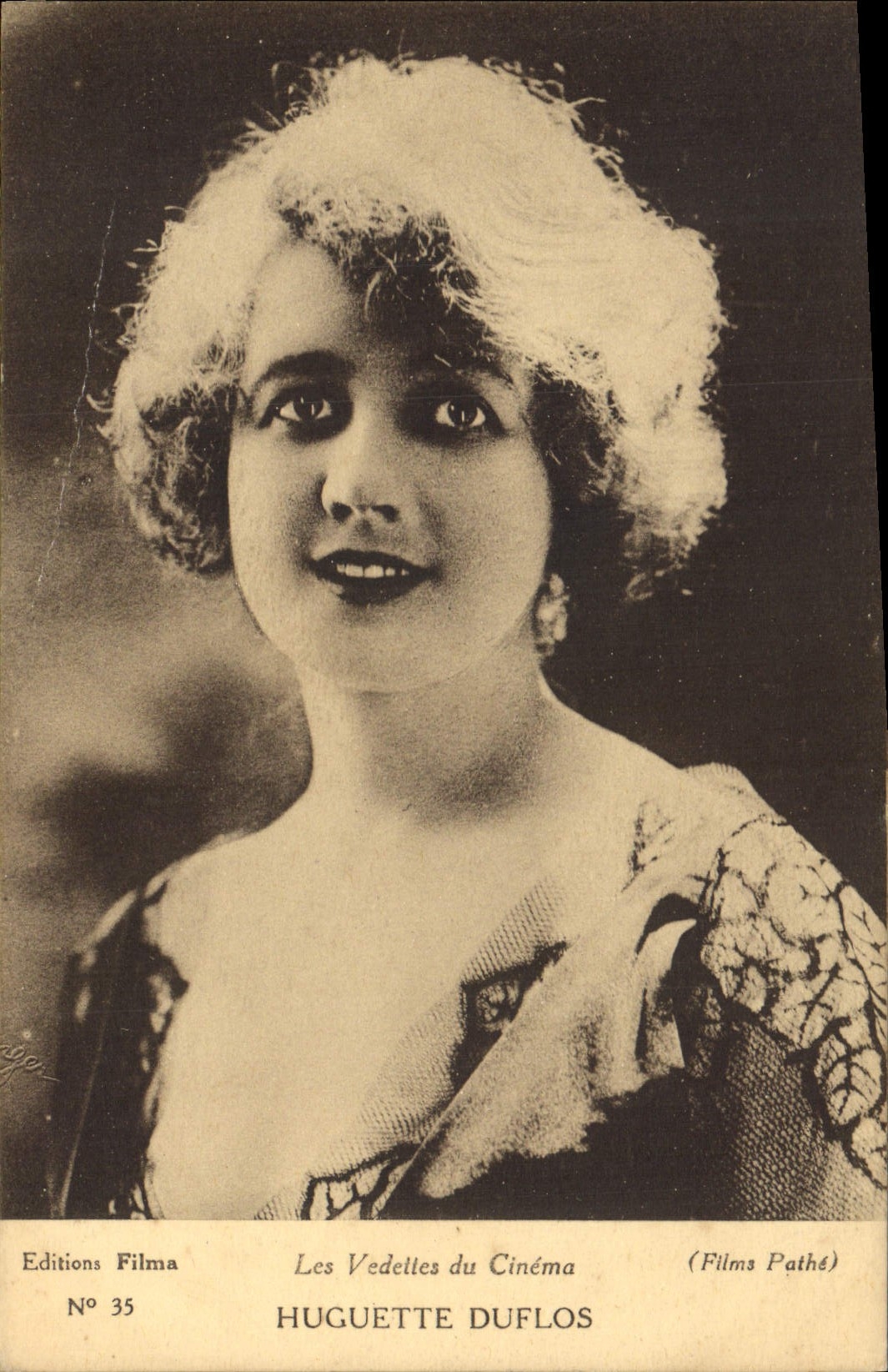 CPM Cinema Huguette Duflos 