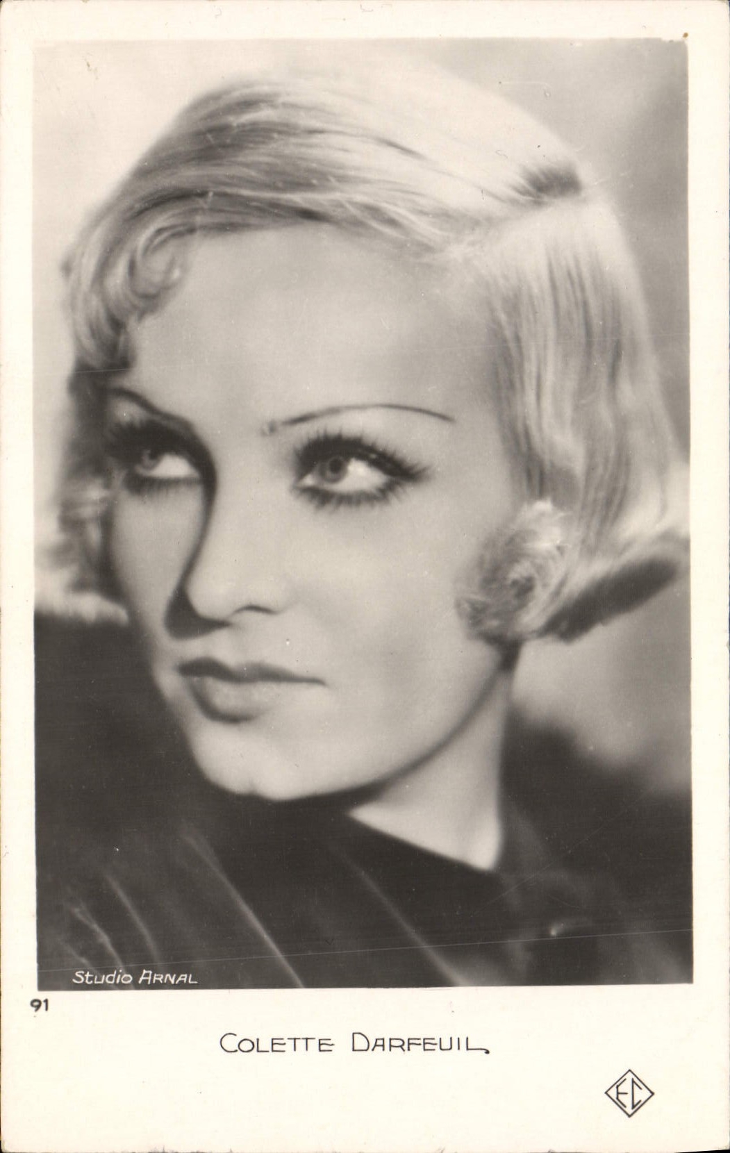 Modern Postcard Cinema Colette Darfeuil