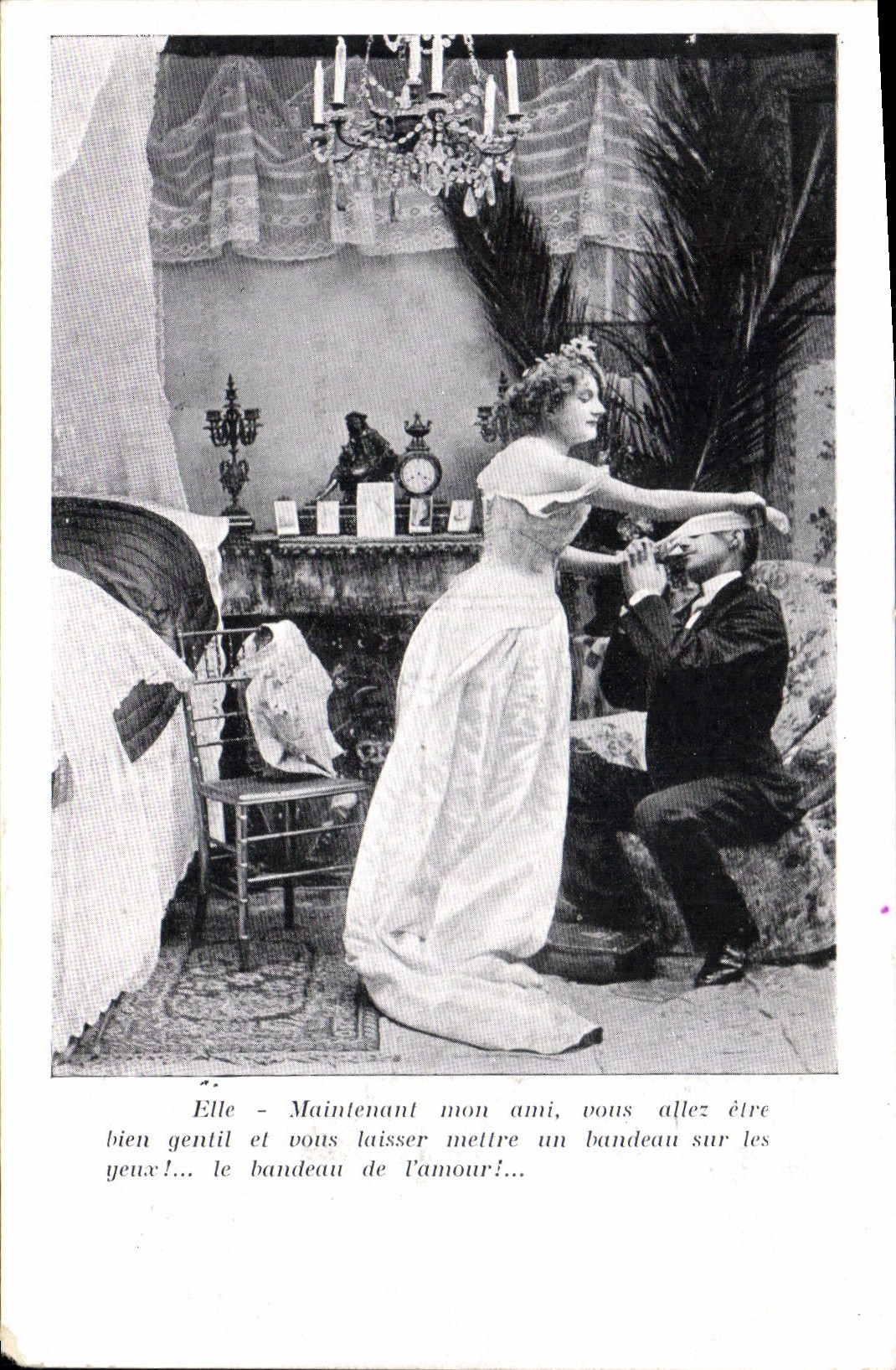 Vintage Postcard Fantasy Woman Marriage
