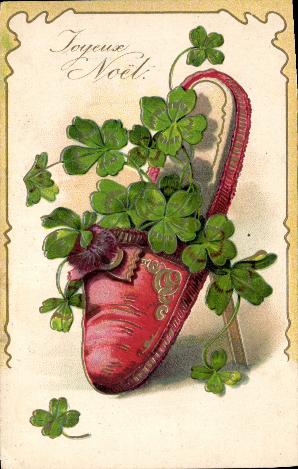 CPA Pantoufle Fantaisie Trefles 