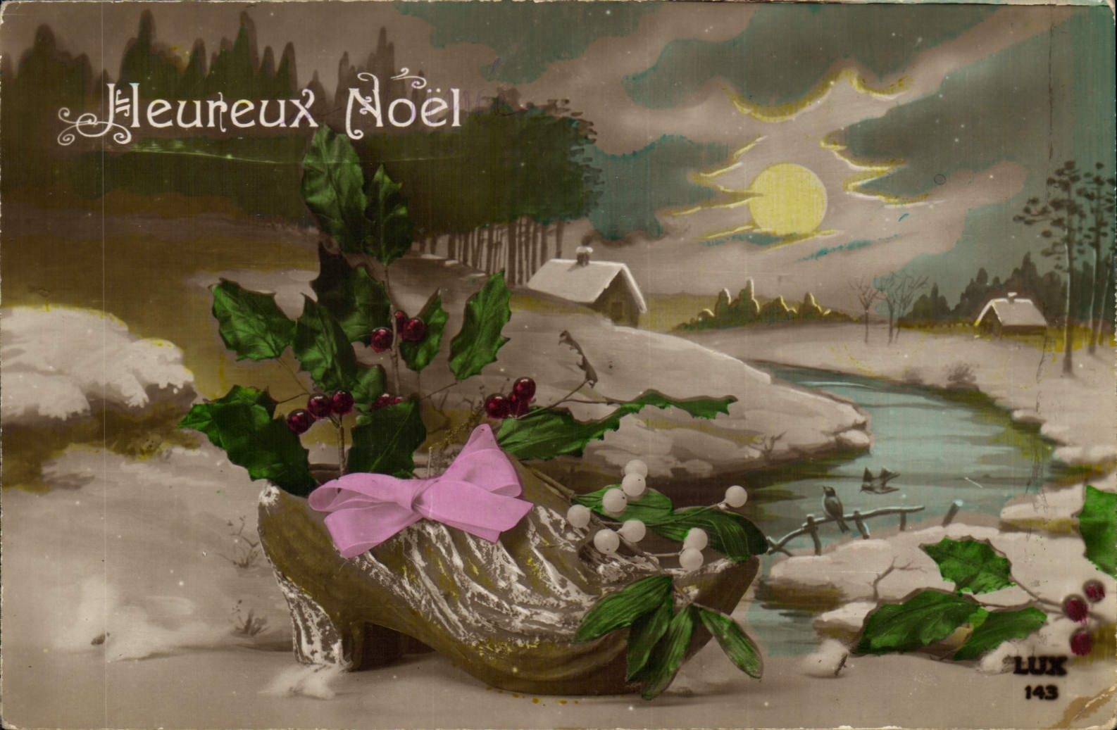 CPA Sabot Fantaisie Noel 