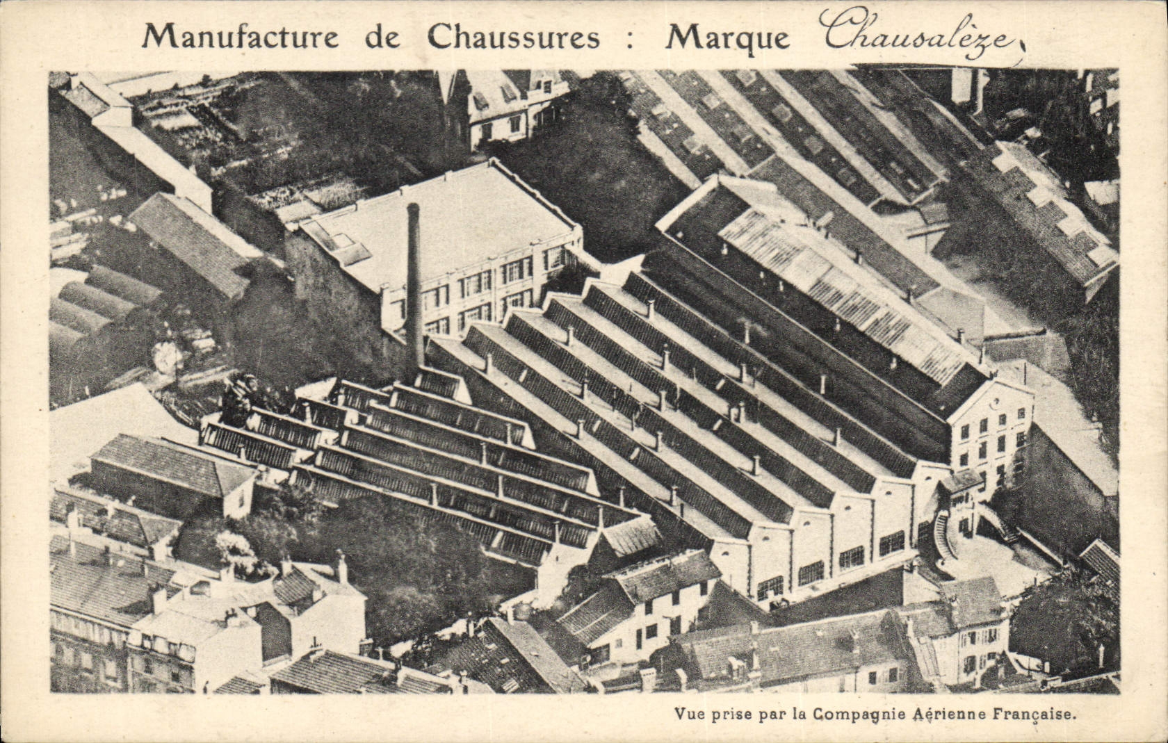 Vintage Postcard Sabot manufactures Chausaleze Shoes