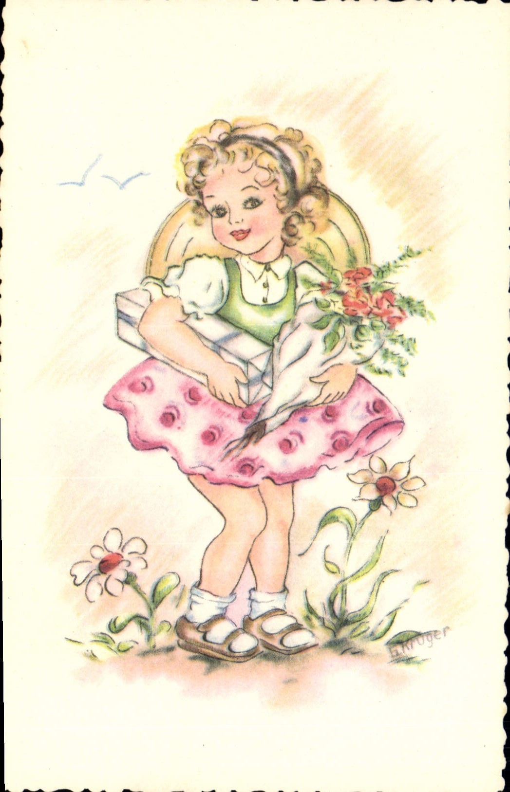 CPA Fantaisie Illustrateur Enfant 