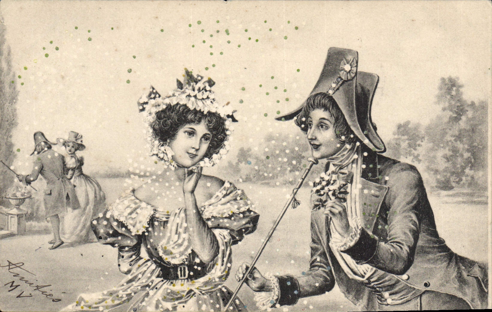 CPA Fantaisie Illustrateur Femme