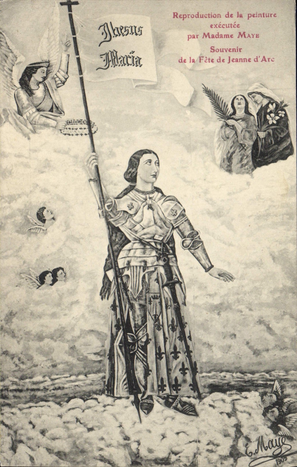 CPA Jeanne d'Arc Madame Maye 