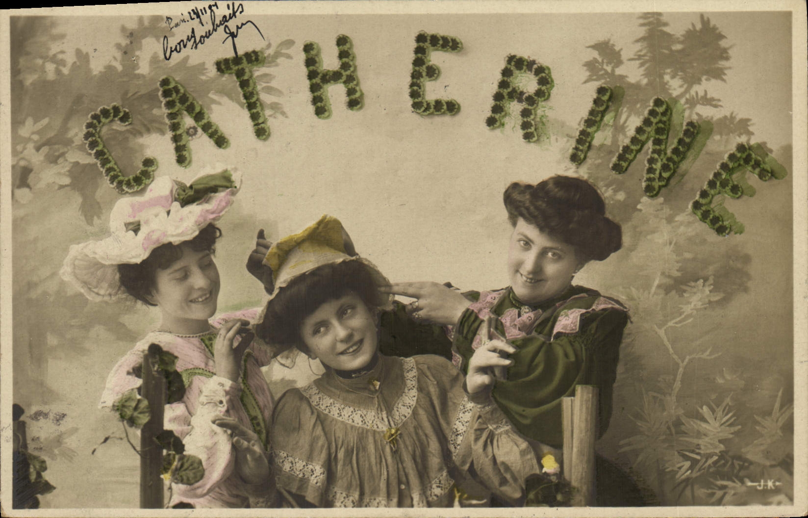 Vintage Postcard Fantasy co. Catherine Femmes