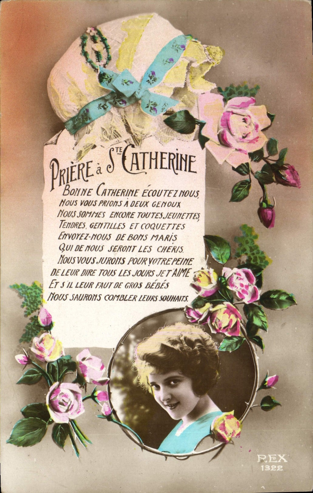 Vintage Postcard Fantasy co. Catherine