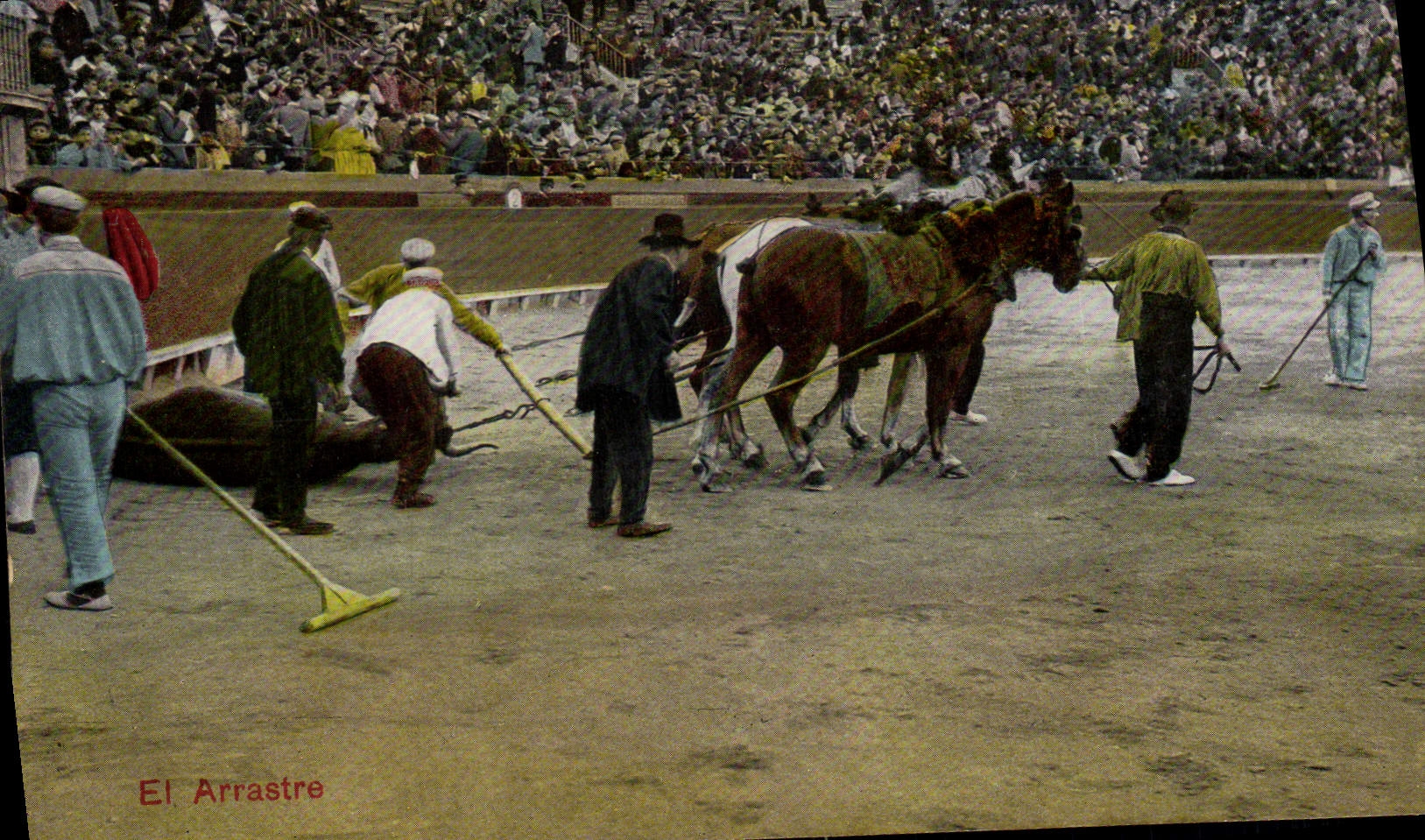 CPA Corrida Course de taureaux El arrastre
