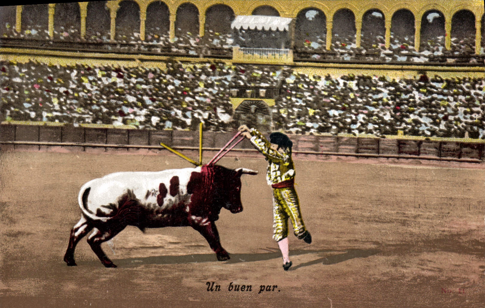 Postal Corrida Corrida de toros un buen por