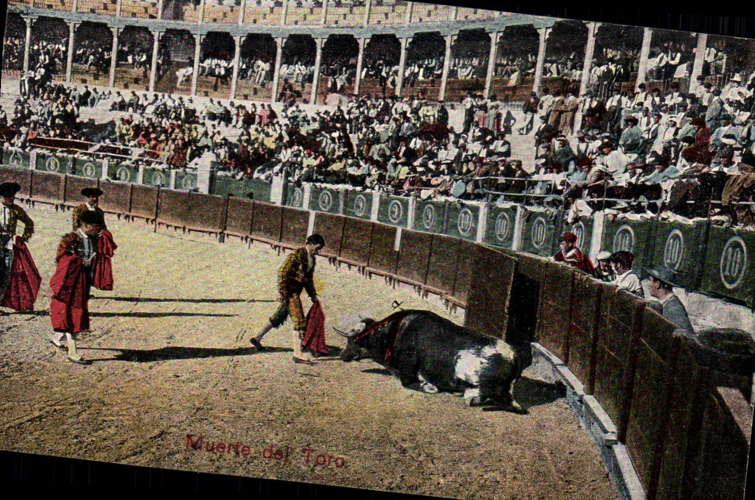 Postal Corrida Corrida de toros Muerte del Toro