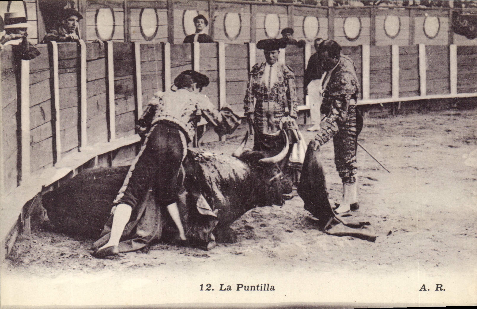 CPA Corrida Course de taureaux La puntilla