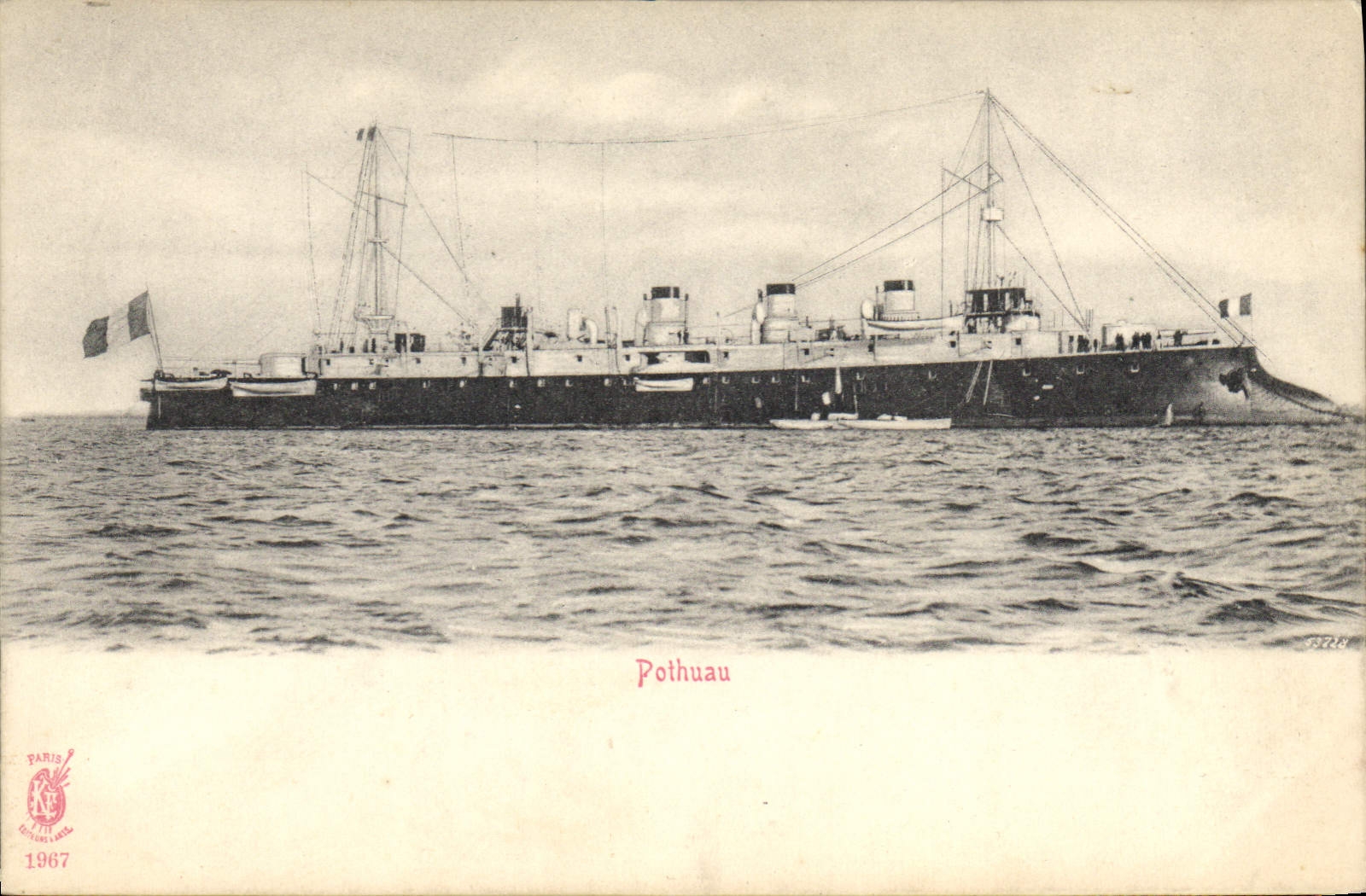 CPA Bateau Guerre Pothuau 