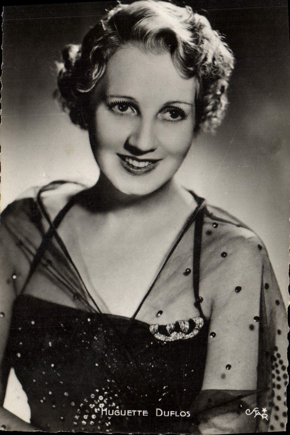 CPM Cinema Huguette Duflos 