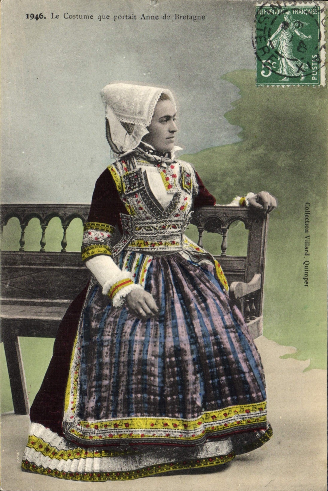 CPA Folklore Le costume que portait Anne de Bretagne
