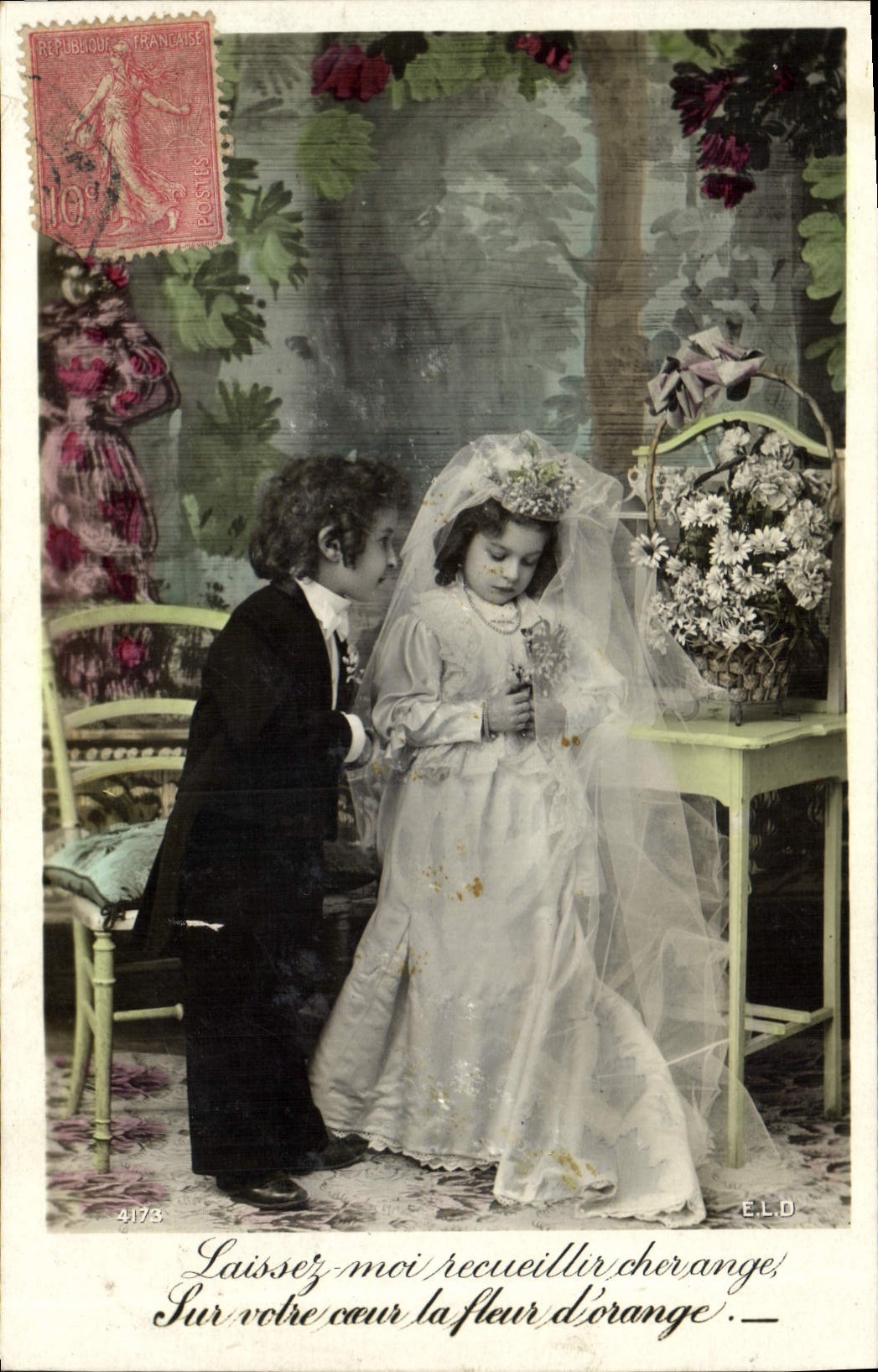 CPA Fantaisie Enfants Mariage 