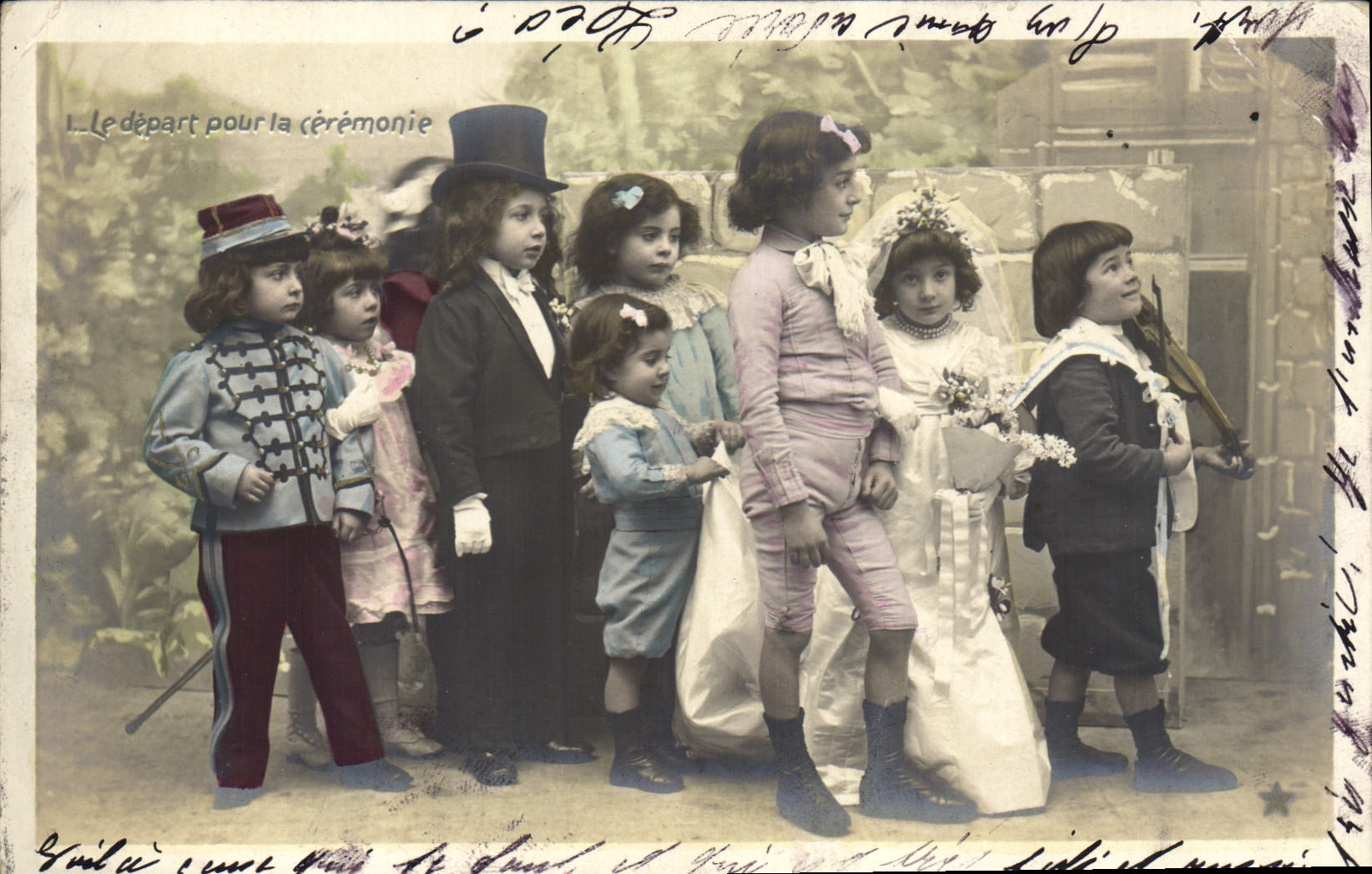 CPA Fantaisie Enfants Mariage 