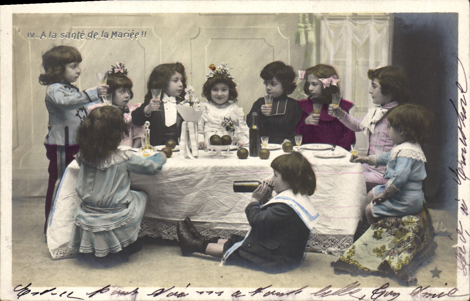 CPA Fantaisie Enfants Mariage 