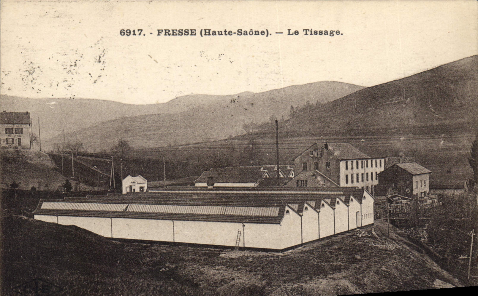 CPA Fresse Le tissage 