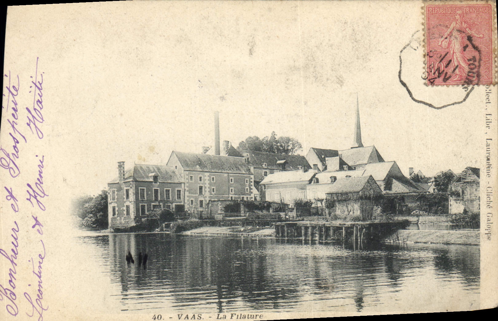 Postal Vass el hilado