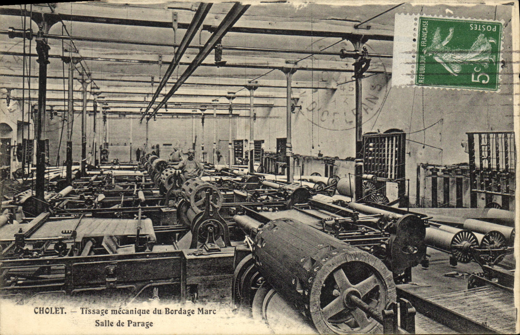 Postal Cholet Tejido mecánico de la borda Marc Sala de alcurnia