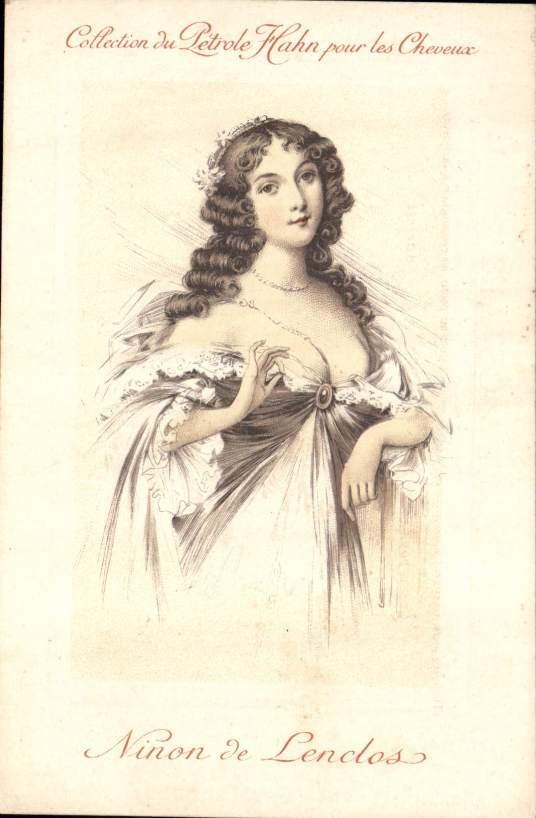 CPA Fantaisie Illustrateur Femme Ninon de Lendes Petrole Hahn Coiffure Coiffeur 