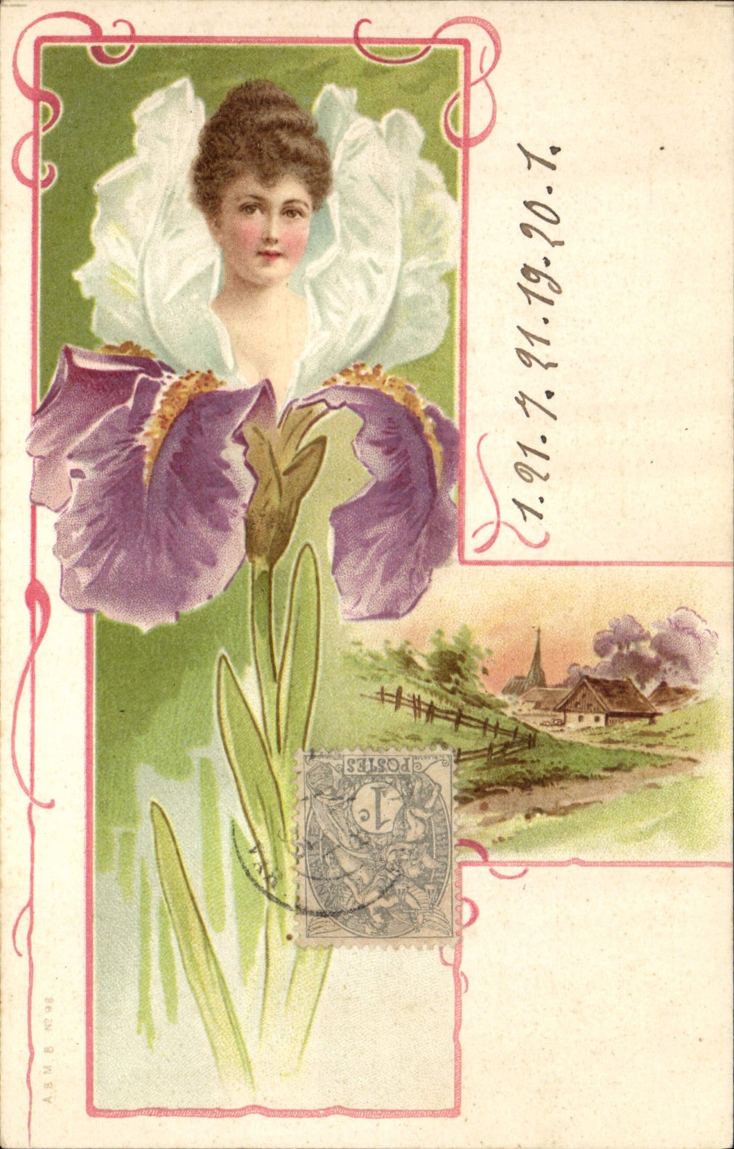 CPA Fantaisie Illustrateur Femme 