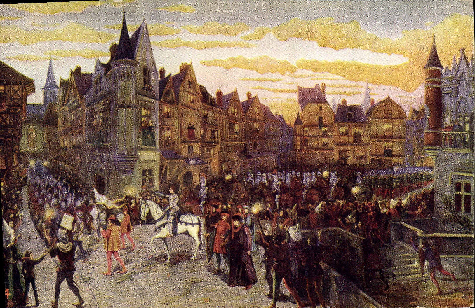 CPA Jeanne d'Arc Entree triomphale de Jeanne a Orleans 