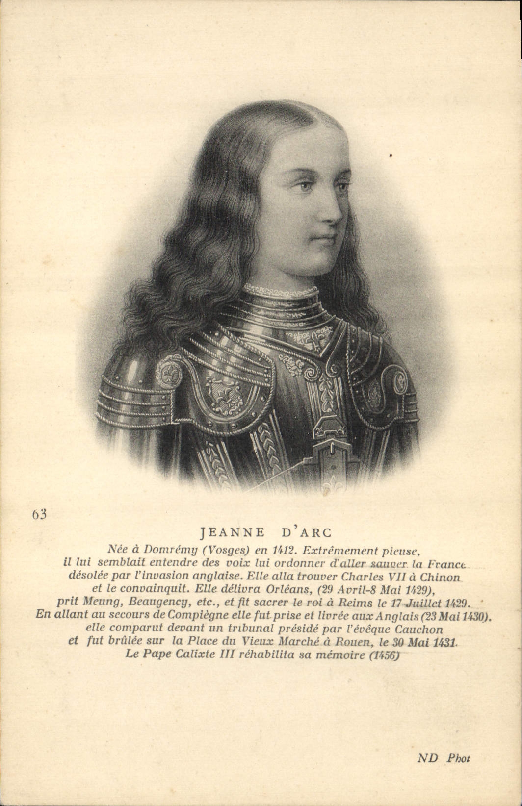 CPA Jeanne d'Arc 