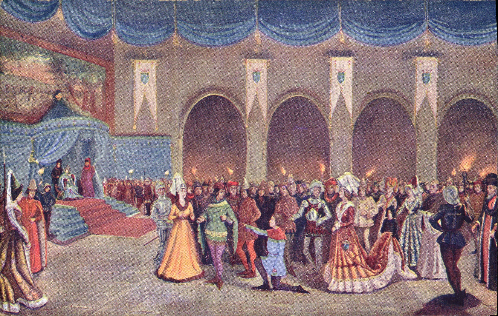 CPA Jeanne d'Arc pour prouver sa mission reconnait Charles VII 