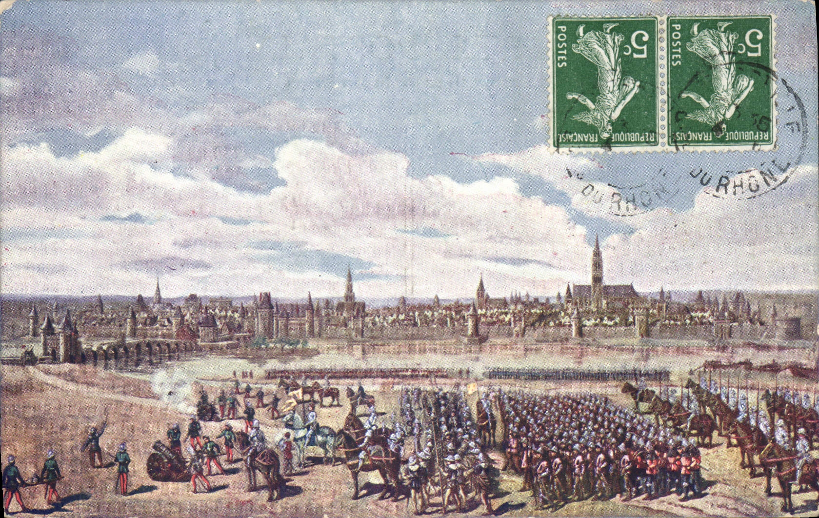 CPA Jeanne d'Arc Attaque de la Porte Saint Honore Paris 