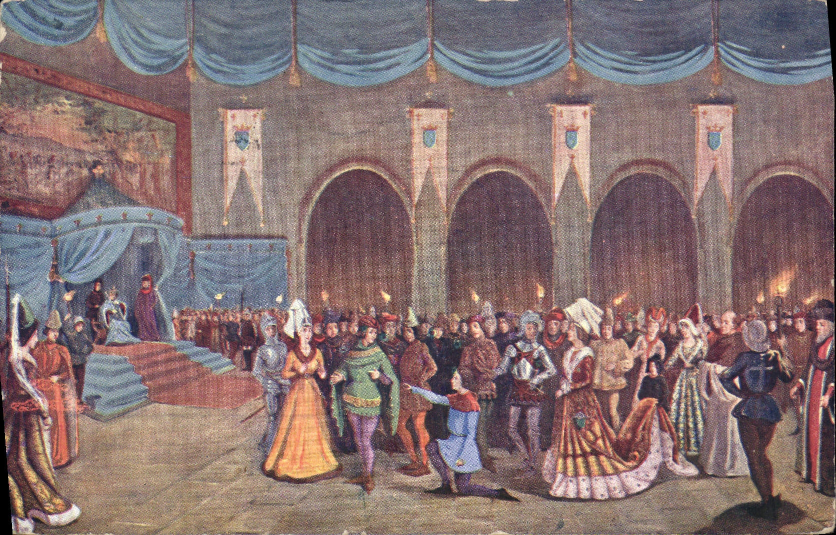 CPA Jeanne d'Arc pour prouver sa mission reconnait Charles VII 