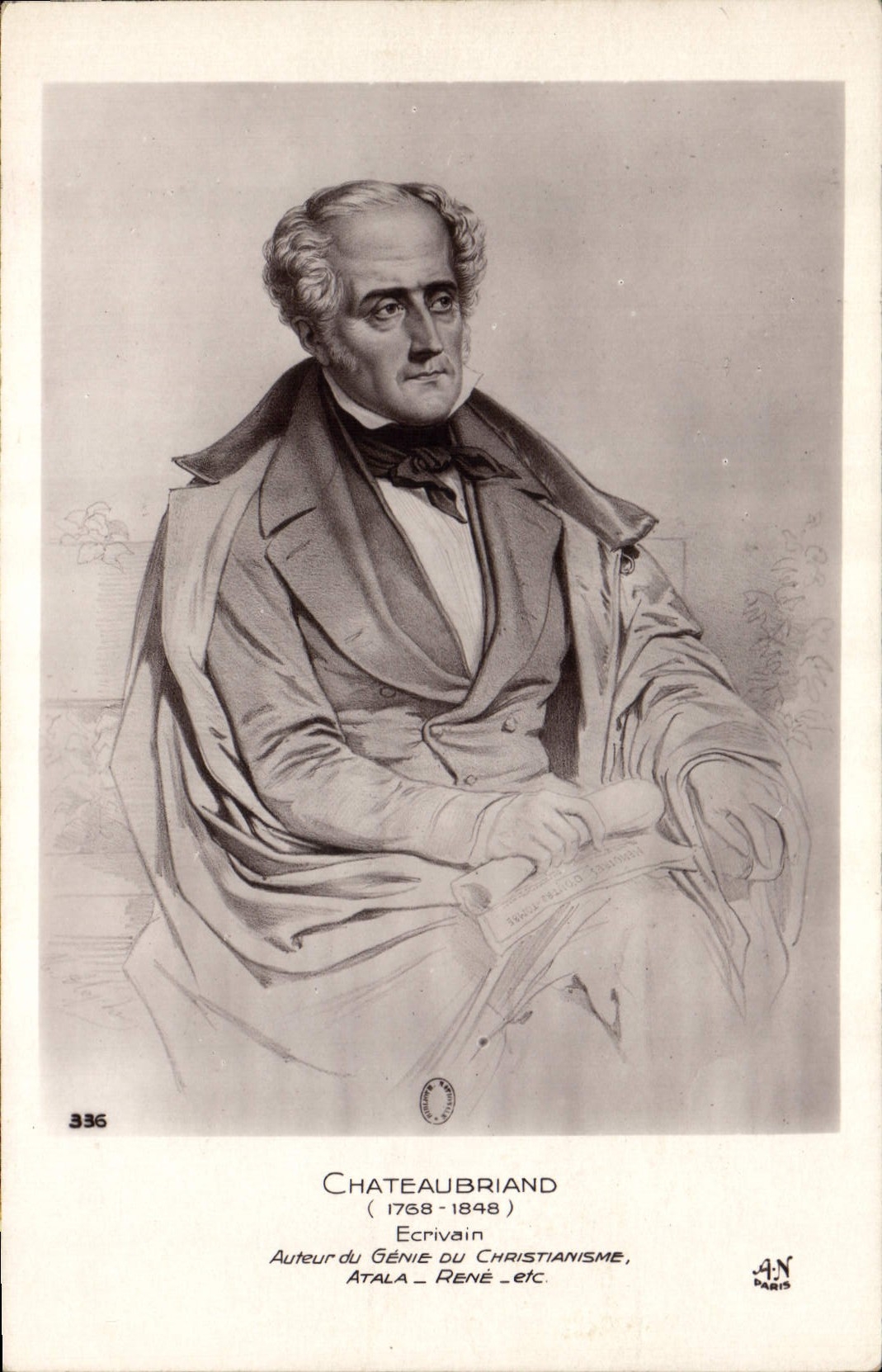 CPA Chateaubriand Ecrivain