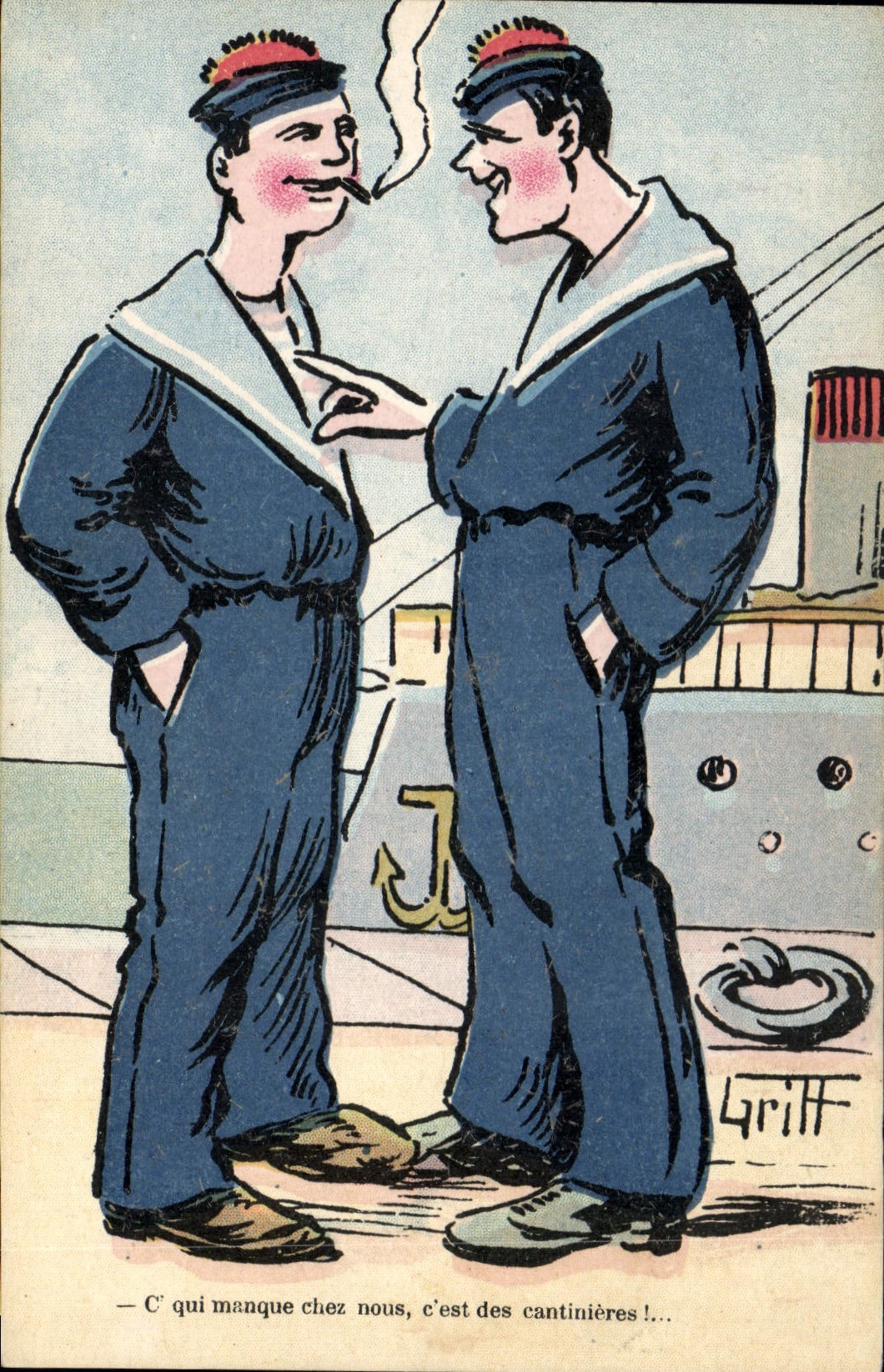 Postal Fantasia Ilustrador Griff Marino