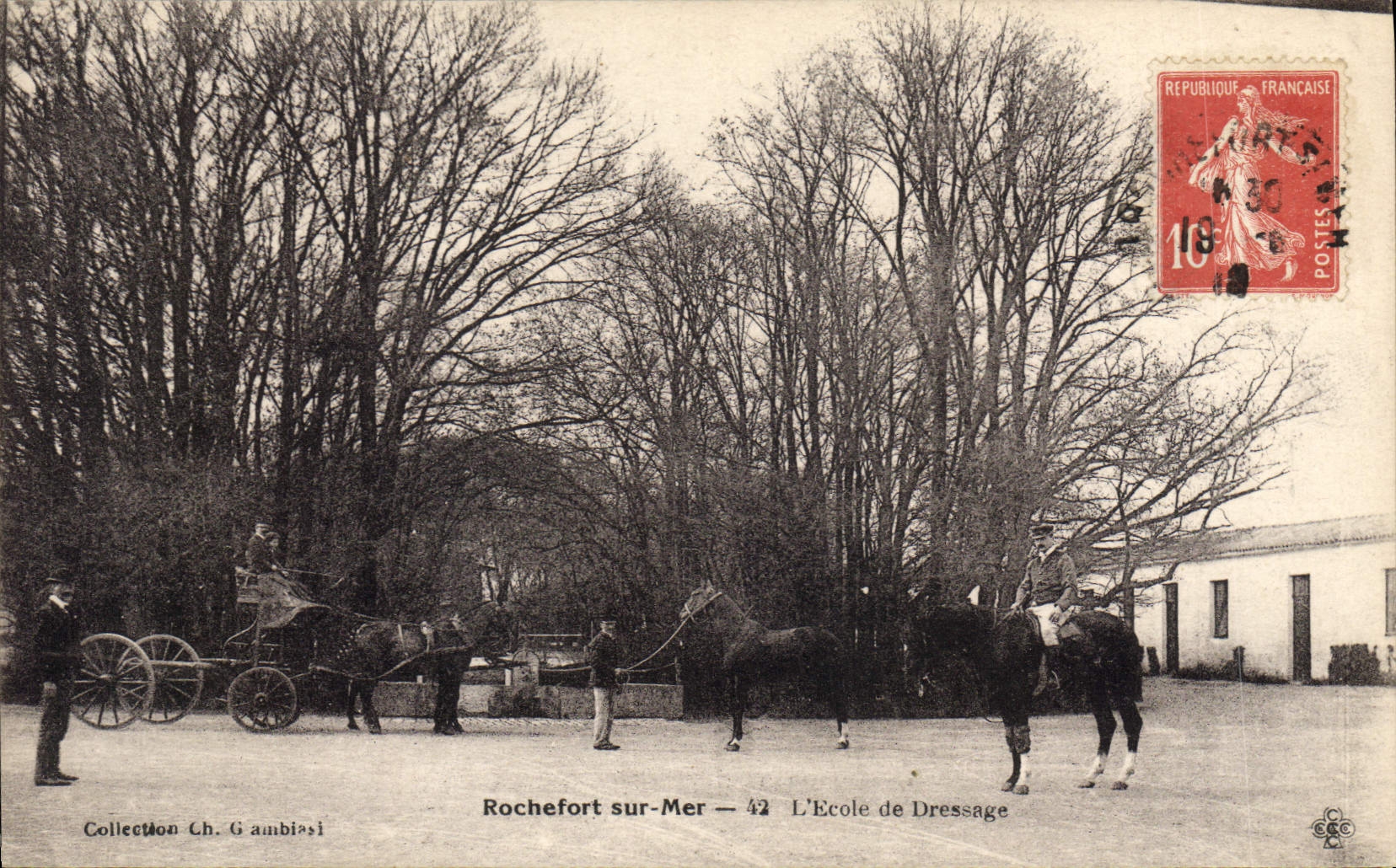 CPA Cheval Chevaux Hippisme Rochefort sur Mer L'ecole de dressage