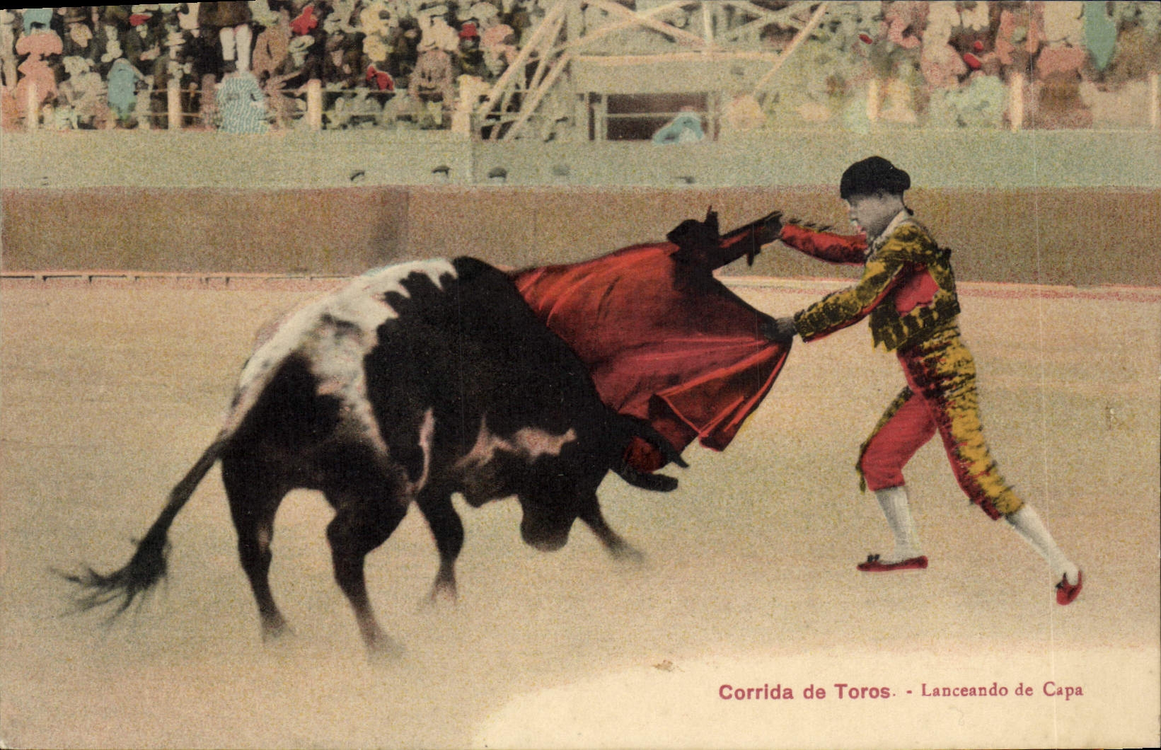 CPA Corrida Course de taureaux Corrida de toros Lanceando de Capa 