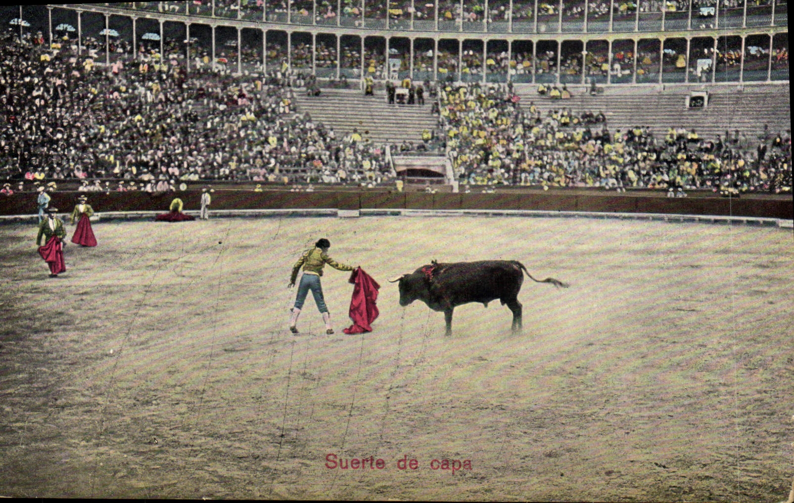 CPA Corrida Course de taureaux Suerte de capa