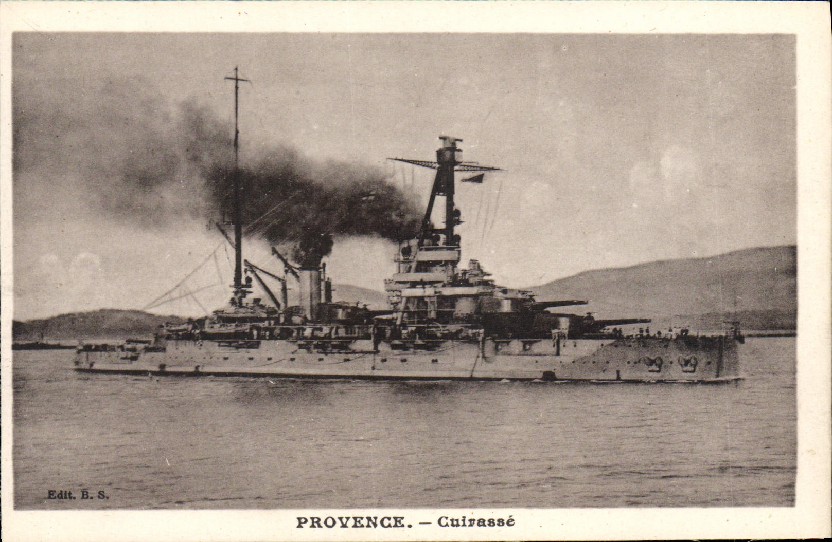 Vintage Postcard Warship Provence Armours