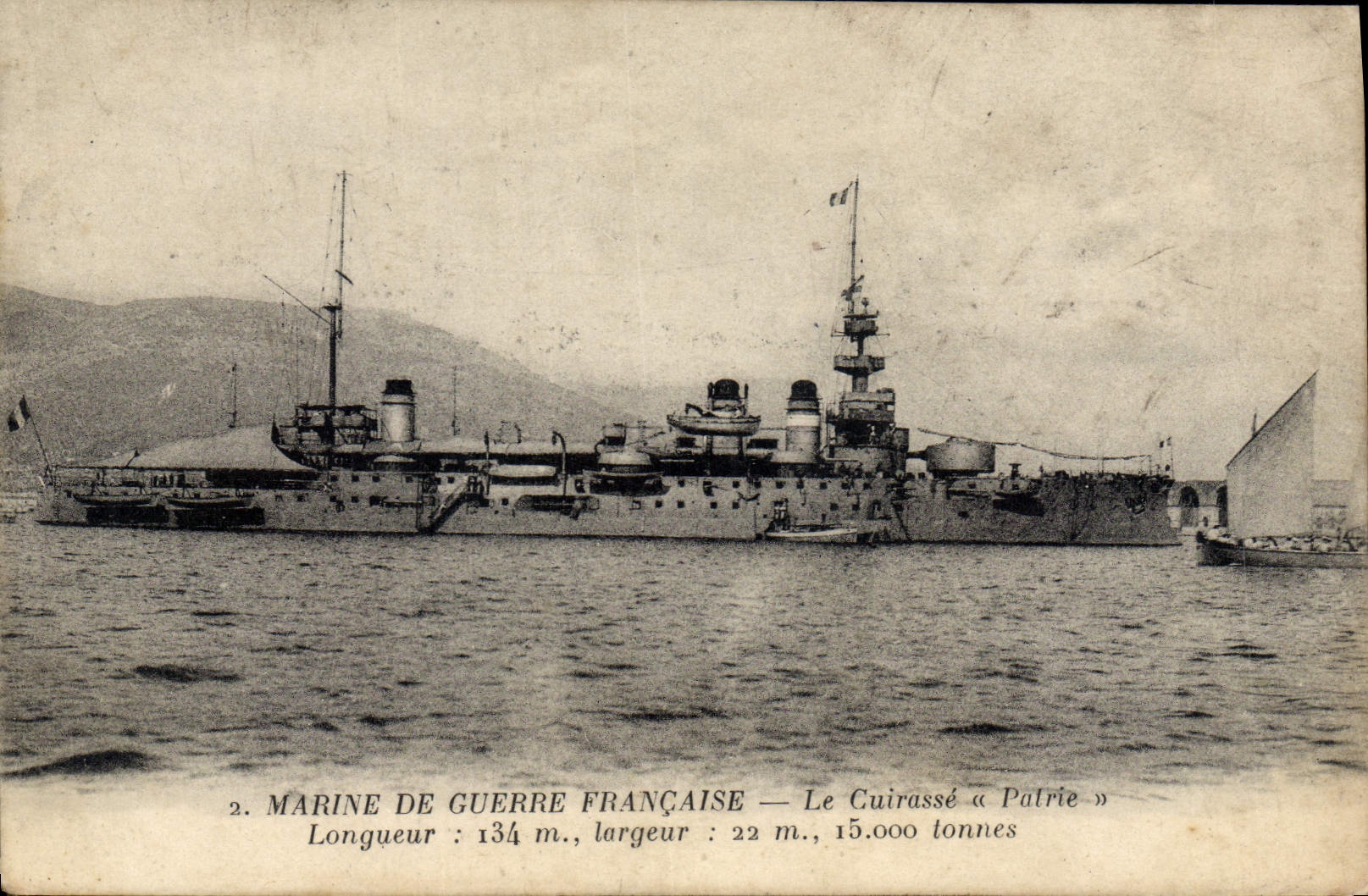 Vintage Postcard Warship the Armor Fatherland