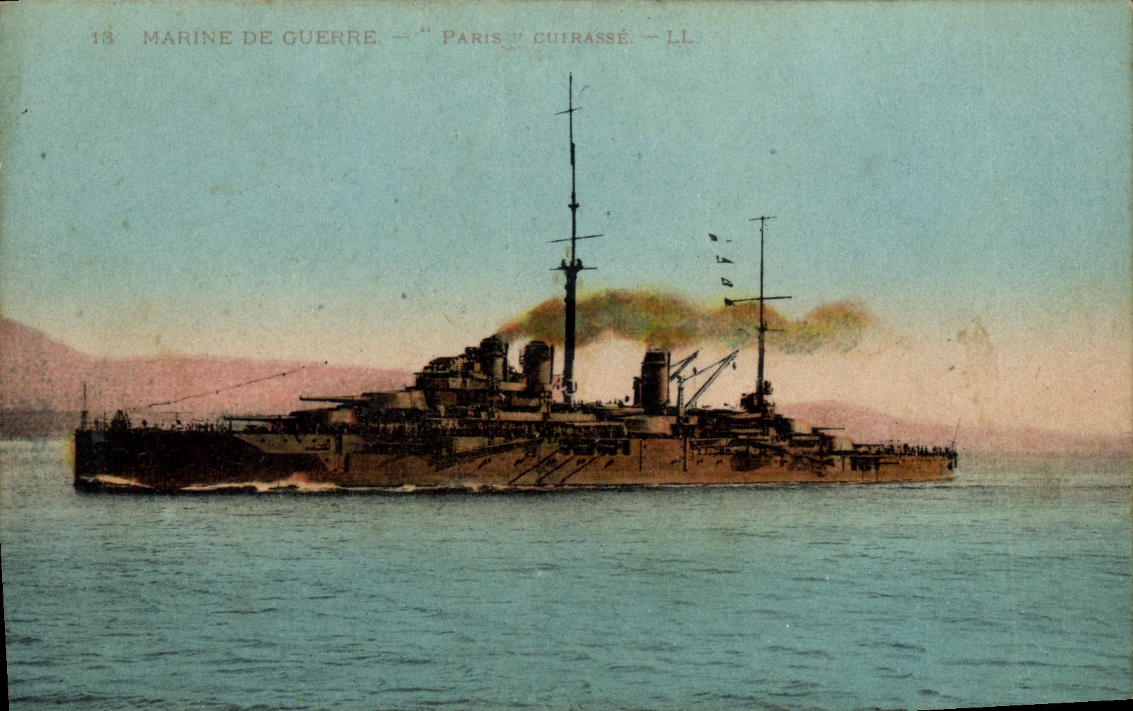 CPA Bateau de Guerre Paris Cuirasse